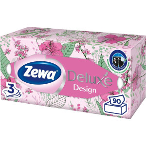 Салфетки бумажные вытяжные Zewa Delux 3-х слойные (90 шт.)